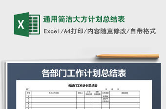 2025年通用简洁大方计划总结表