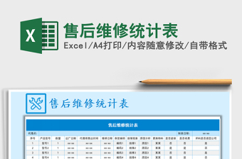 2025年售后维修统计表