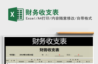2025年财务收支表