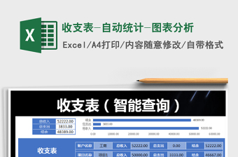 2025年收支表-自动统计-图表分析