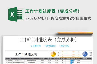 2025年工作计划进度表（完成分析）