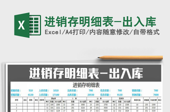 2025年进销存明细表-出入库