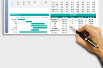 2025年学习计划表（课程表）