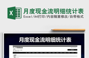 2025年月度现金流明细统计表