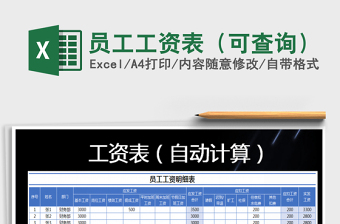 2025年员工工资表（可查询）