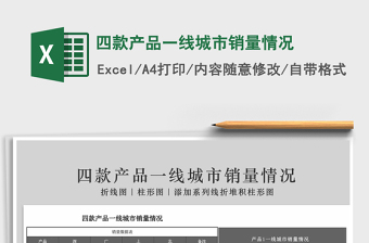 2025年四款产品一线城市销量情况