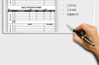 2025年每日工作计划表模板