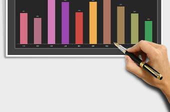 2025年唯美通用柱形图模板