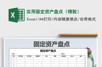 2025年实用固定资产盘点（精致）