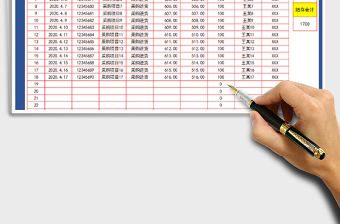 2025年财务收支表-现金日记账