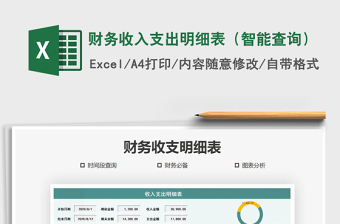 2025年财务收入支出明细表（智能查询）