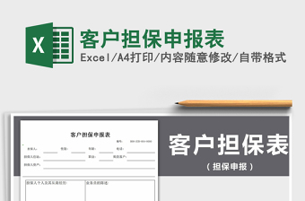 2025年客户担保申报表