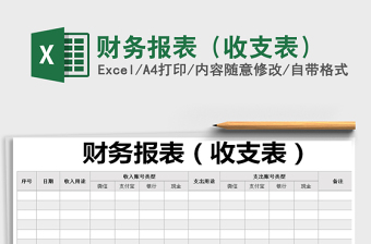 2025年财务报表（收支表）