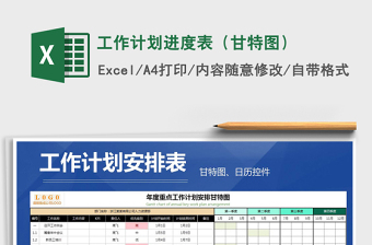 2025年工作计划进度表（甘特图）