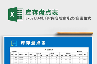 2025年库存盘点表
