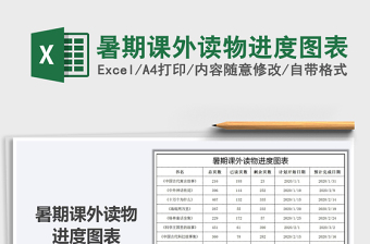 2025年暑期课外读物进度图表