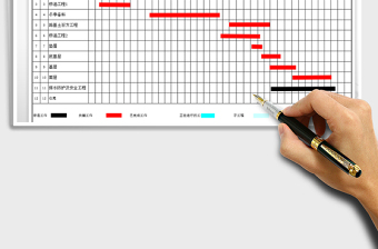 施工进度计划计划表