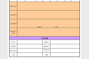 2025年设备回收交付表