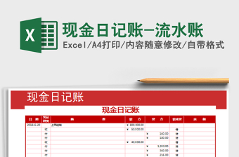 2025年现金日记账-流水账