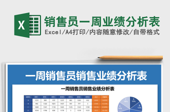 2025年销售员一周业绩分析表