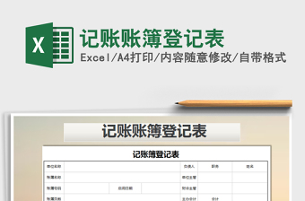 2025年记账账簿登记表