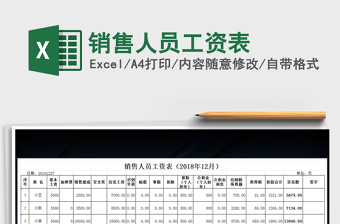 2025年销售人员工资表