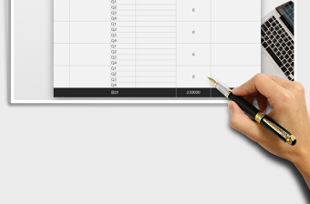 2025年财务季度部门预算表