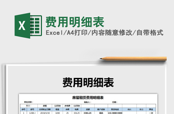 2025年费用明细表