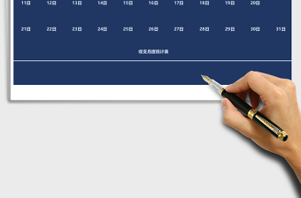 2025年收支管理系统—日收支报表