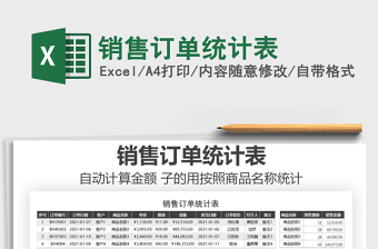 2025年销售订单统计表