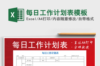 2025年每日工作计划表模板