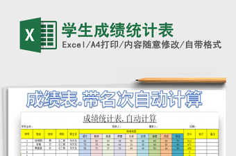 2025年学生成绩统计表