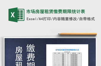 2025年市场房屋租赁缴费期限统计表