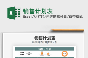 2025年销售计划表