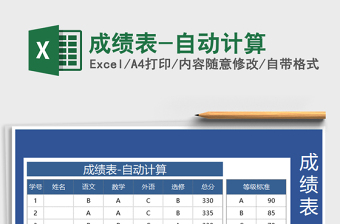 2025年成绩表-自动计算