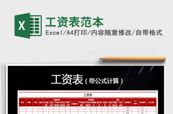 2025年工资表范本