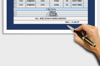 2025年工作总结计划表