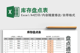 2025年库存盘点表