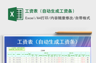 2025年工资表（自动生成工资条）