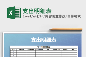 2025年支出明细表