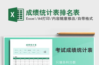 2025年成绩统计表排名表