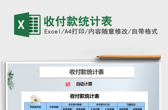 2025年收付款统计表