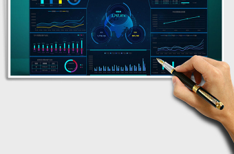 2024年财务年终销售收支数据可视化看板