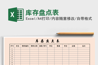 2025年库存盘点表