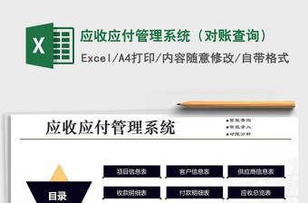 2024年应收应付管理系统（对账查询）