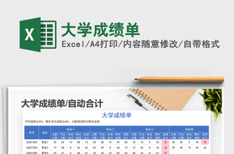 2025年大学成绩单