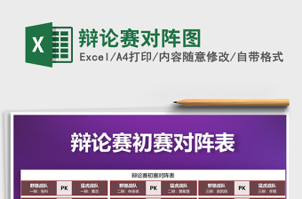 2025年辩论赛对阵图