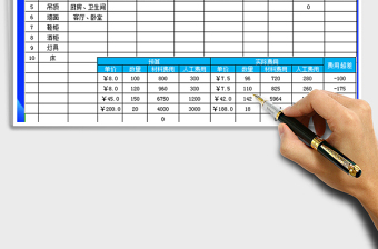 2025年装修预算表