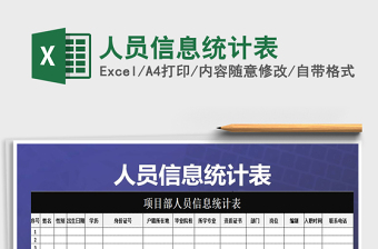 2025年人员信息统计表