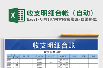 2025年收支明细台帐（自动）